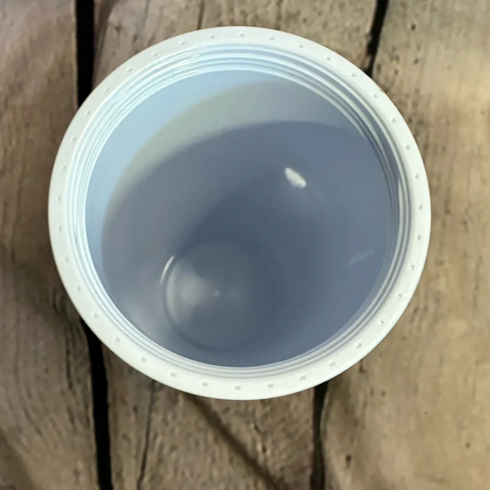 Starbucks White Pearl‎ Dome Geometric Kaleidoscope Tumbler Cup Venti 24oz GUC